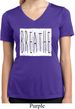 Ladies Yoga Shirt Breathe Moisture Wicking V-neck Tee T-Shirt
