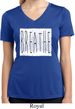 Ladies Yoga Shirt Breathe Moisture Wicking V-neck Tee T-Shirt