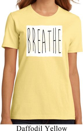 Ladies Yoga Shirt Breathe Organic Tee T-Shirt