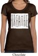 Ladies Yoga Shirt Breathe Scoop Neck Tee T-Shirt