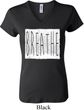 Ladies Yoga Shirt Breathe V-neck Tee T-Shirt