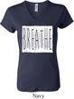 Ladies Yoga Shirt Breathe V-neck Tee T-Shirt