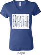 Ladies Yoga Shirt Breathe V-neck Tee T-Shirt