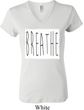Ladies Yoga Shirt Breathe V-neck Tee T-Shirt