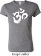 Ladies Yoga Shirt Brushstroke Aum Crewneck Tee T-Shirt