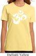 Ladies Yoga Shirt Brushstroke Aum Organic Tee T-Shirt