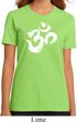 Ladies Yoga Shirt Brushstroke Aum Organic Tee T-Shirt