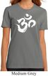 Ladies Yoga Shirt Brushstroke Aum Organic Tee T-Shirt