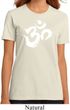 Ladies Yoga Shirt Brushstroke Aum Organic Tee T-Shirt