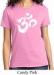 Ladies Yoga Shirt Brushstroke Aum Tee T-Shirt