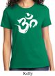 Ladies Yoga Shirt Brushstroke Aum Tee T-Shirt