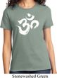 Ladies Yoga Shirt Brushstroke Aum Tee T-Shirt