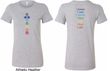 Ladies Yoga Shirt Chakra Words Front and Back Longer Length Shirt