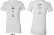 Ladies Yoga Shirt Chakra Words Front and Back Longer Length Shirt