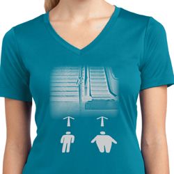 Ladies Yoga Shirt Choices Moisture Wicking V-neck Tee T-Shirt Ladies Yoga Shirt Choices Moisture Wicking V-neck Tee T-Shirt