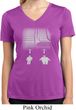 Ladies Yoga Shirt Choices Moisture Wicking V-neck Tee T-Shirt