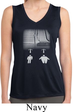 Ladies Yoga Shirt Choices Sleeveless Moisture Wicking Tee T-Shirt