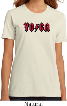 Ladies Yoga Shirt Classic Rock Yoga Organic Tee T-Shirt