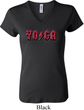 Ladies Yoga Shirt Classic Rock Yoga V-neck Tee T-Shirt