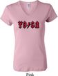 Ladies Yoga Shirt Classic Rock Yoga V-neck Tee T-Shirt