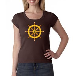 Ladies Yoga Shirt Dharma Scoop Neck Tee T-Shirt