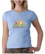 Ladies Yoga Shirt Downward Human Crewneck Tee T-Shirt