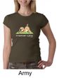 Ladies Yoga Shirt Downward Human Crewneck Tee T-Shirt