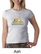 Ladies Yoga Shirt Downward Human Crewneck Tee T-Shirt