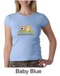 Ladies Yoga Shirt Downward Human Crewneck Tee T-Shirt