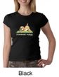 Ladies Yoga Shirt Downward Human Crewneck Tee T-Shirt