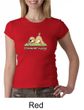 Ladies Yoga Shirt Downward Human Crewneck Tee T-Shirt