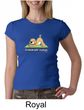 Ladies Yoga Shirt Downward Human Crewneck Tee T-Shirt