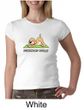Ladies Yoga Shirt Downward Human Crewneck Tee T-Shirt