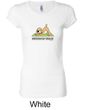 Ladies Yoga Shirt Downward Human Longer Length Tee T-Shirt