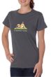 Ladies Yoga Shirt Downward Human Organic Tee T-Shirt