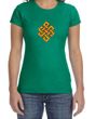 Ladies Yoga Shirt Endless Knot Crewneck Tee T-Shirt