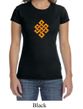 Ladies Yoga Shirt Endless Knot Crewneck Tee T-Shirt