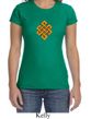 Ladies Yoga Shirt Endless Knot Crewneck Tee T-Shirt