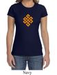 Ladies Yoga Shirt Endless Knot Crewneck Tee T-Shirt