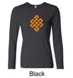 Ladies Yoga Shirt Endless Knot Long Sleeve Tee T-Shirt