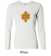 Ladies Yoga Shirt Endless Knot Long Sleeve Tee T-Shirt