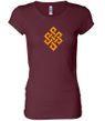 Ladies Yoga Shirt Endless Knot Longer Length Tee T-Shirt