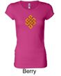 Ladies Yoga Shirt Endless Knot Longer Length Tee T-Shirt
