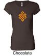 Ladies Yoga Shirt Endless Knot Longer Length Tee T-Shirt