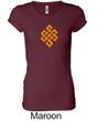 Ladies Yoga Shirt Endless Knot Longer Length Tee T-Shirt