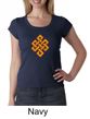 Ladies Yoga Shirt Endless Knot Scoop Neck Tee T-Shirt