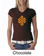 Ladies Yoga Shirt Endless Knot V-neck Tee T-Shirt