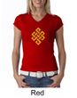 Ladies Yoga Shirt Endless Knot V-neck Tee T-Shirt