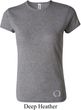 Ladies Yoga Shirt Enso Bottom Print Crewneck Tee T-Shirt