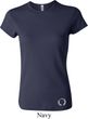 Ladies Yoga Shirt Enso Bottom Print Crewneck Tee T-Shirt